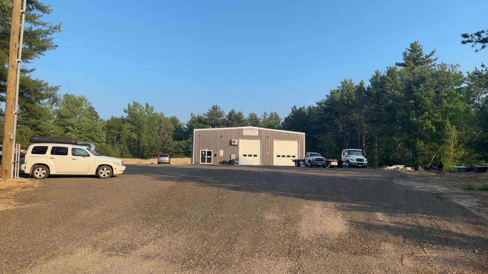 Whiting's Automotive shop building on Browns Ridge Rd, Ossipee, NH